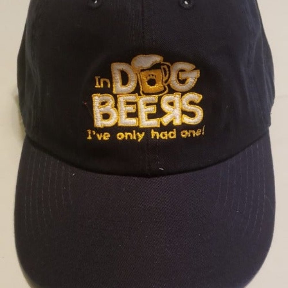 Navy Blue Dog Beers Cap